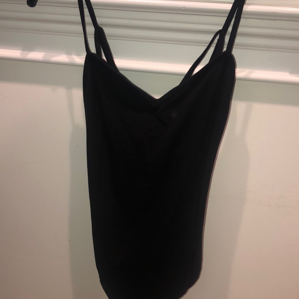 Black Body suit w/ semi- open back